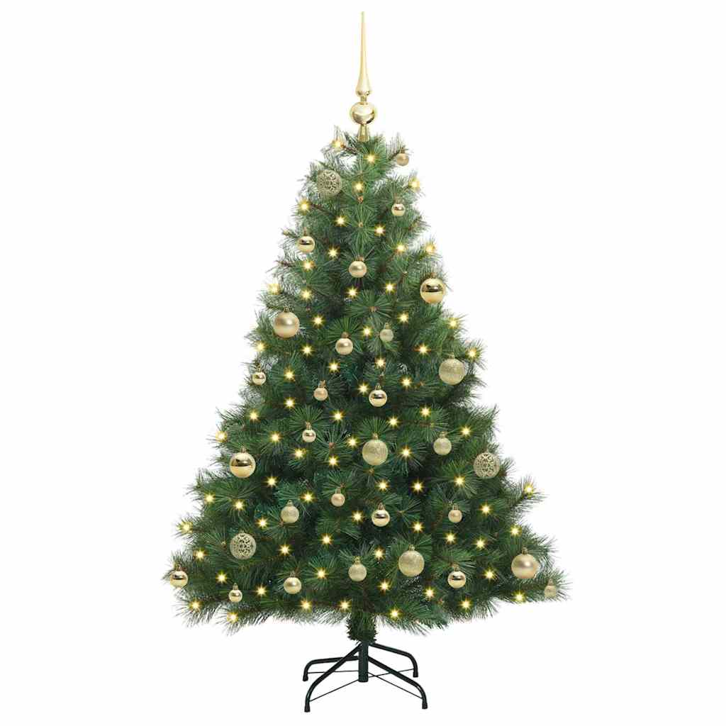Kunstkerstboom met 150 LED met standaard Groen 120 cm PE en PVC is nu te koop bij PeponiXL, paradijselijk wonen!