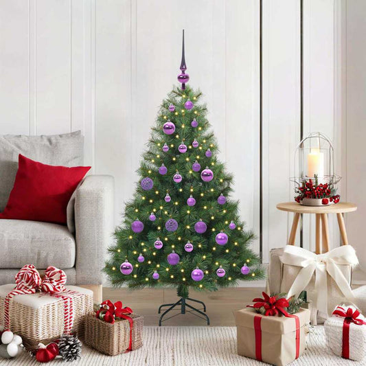 Kunstkerstboom met 150 LED met standaard Groen 120 cm PE en PVC is nu te koop bij PeponiXL, paradijselijk wonen!