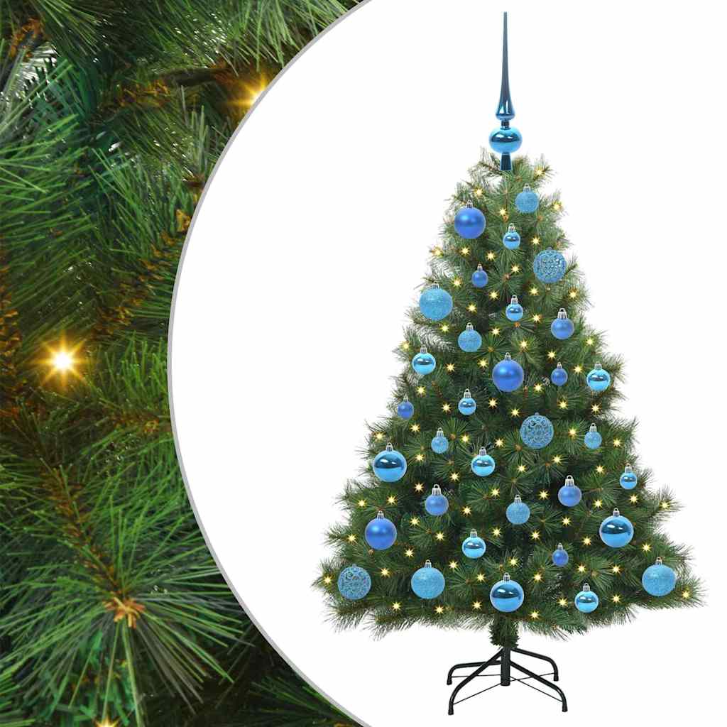 Kunstkerstboom met 150 LED met standaard Groen 120 cm PE en PVC is nu te koop bij PeponiXL, paradijselijk wonen!