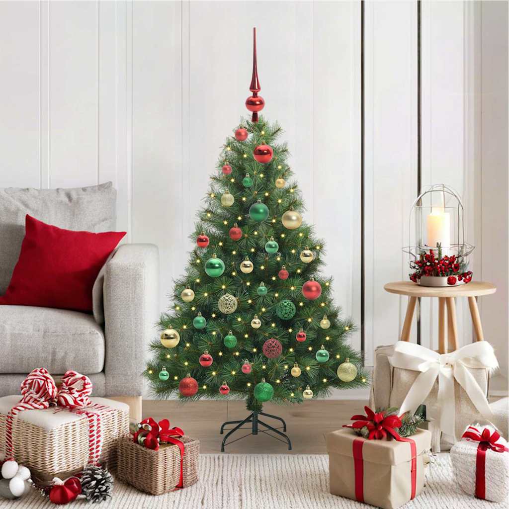 Kunstkerstboom met 150 LED met standaard Groen 120 cm PE en PVC is nu te koop bij PeponiXL, paradijselijk wonen!