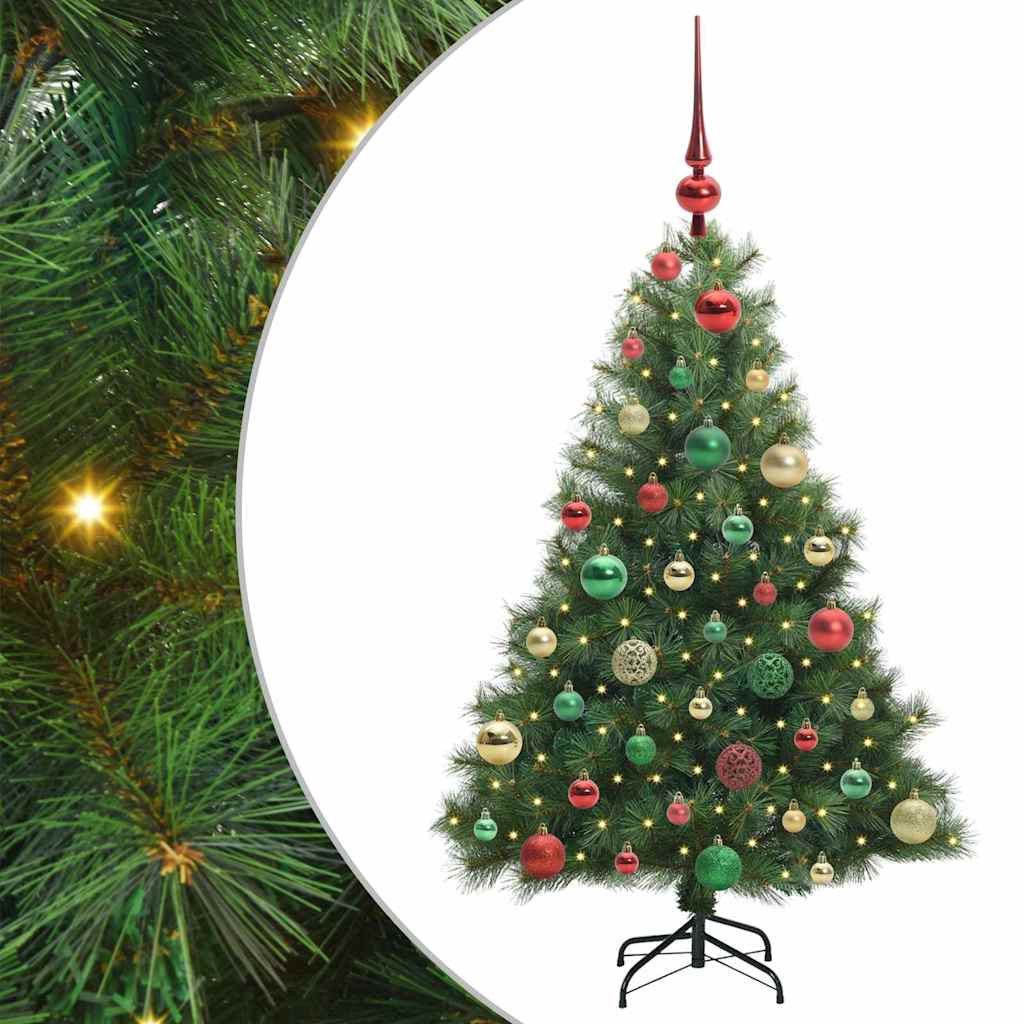 Kunstkerstboom met 150 LED met standaard Groen 120 cm PE en PVC is nu te koop bij PeponiXL, paradijselijk wonen!