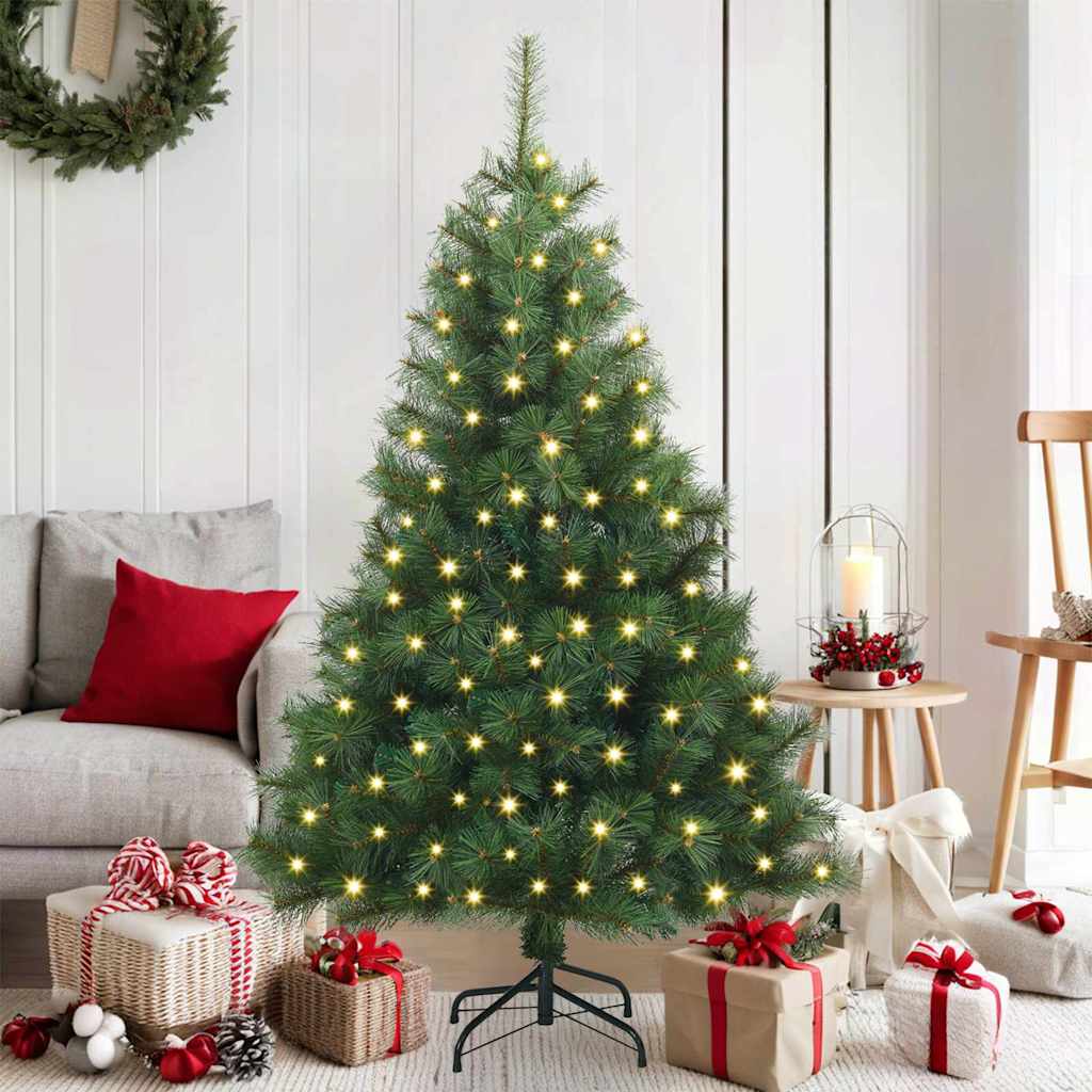 Kunstkerstboom met 150 LED met standaard Groen 150 cm PE en PVC is nu te koop bij PeponiXL, paradijselijk wonen!