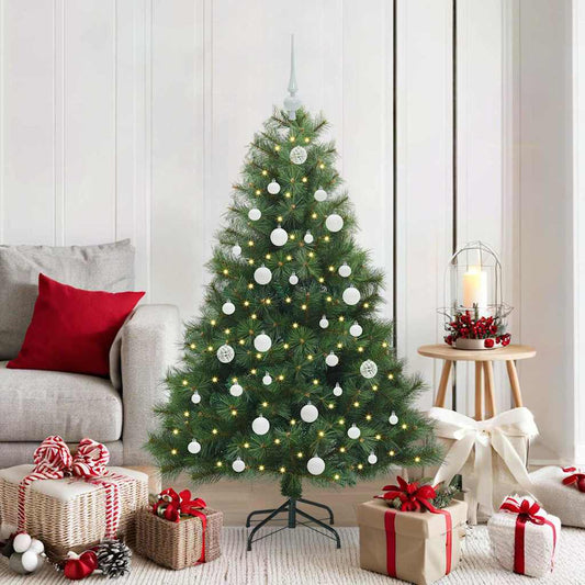 Kunstkerstboom met 150 LED met standaard Groen 150 cm PE en PVC is nu te koop bij PeponiXL, paradijselijk wonen!