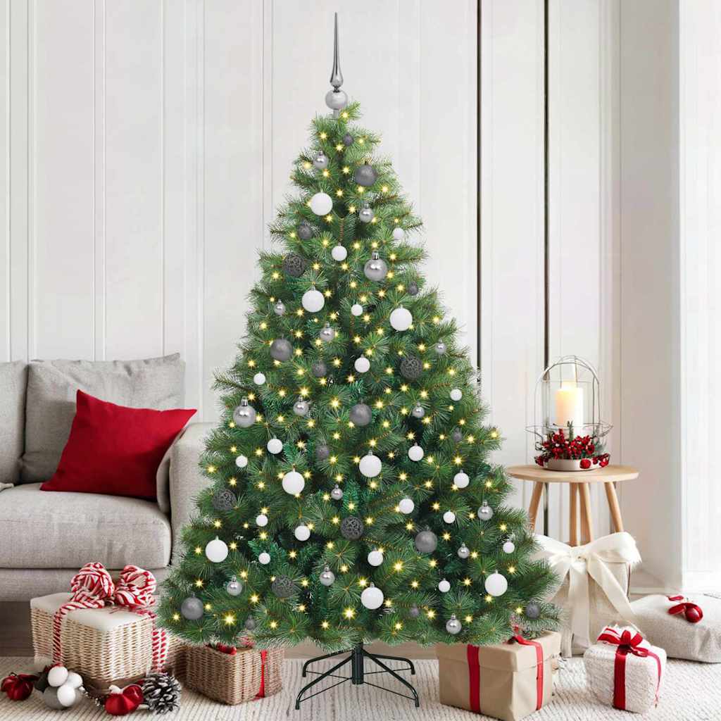 Kunstkerstboom met 300 LED met standaard Groen 180 cm PE en PVC is nu te koop bij PeponiXL, paradijselijk wonen!