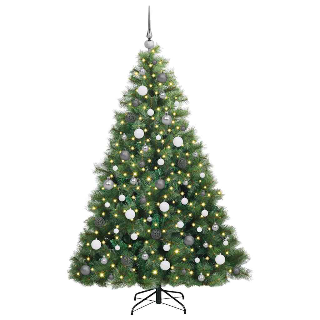 Kunstkerstboom met 300 LED met standaard Groen 180 cm PE en PVC is nu te koop bij PeponiXL, paradijselijk wonen!