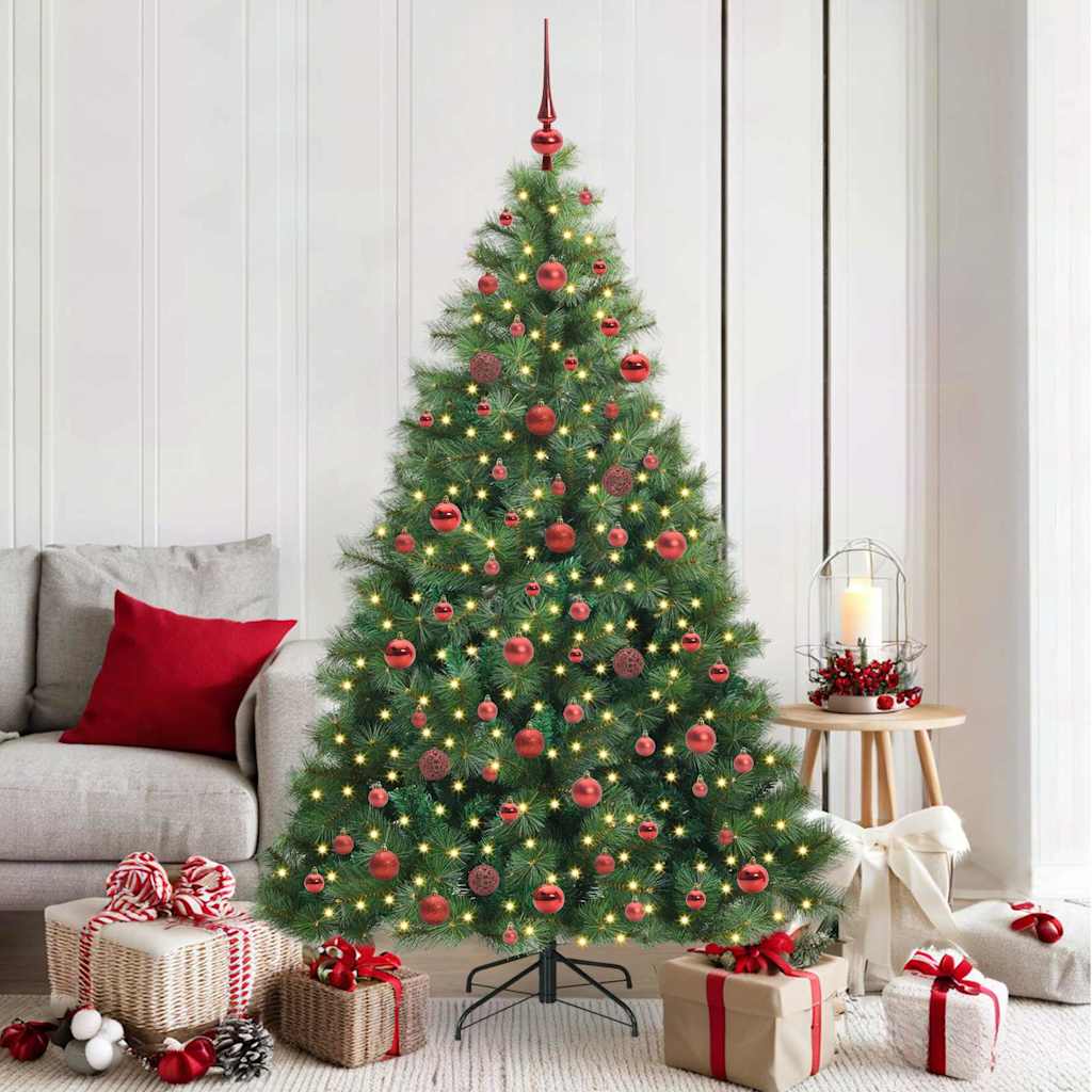 Kunstkerstboom met 300 LED met standaard Groen 180 cm PE en PVC is nu te koop bij PeponiXL, paradijselijk wonen!