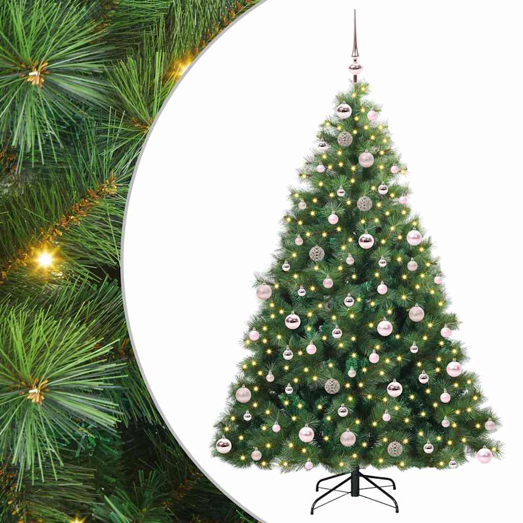 Kunstkerstboom met 300 LED met standaard Groen 180 cm PE en PVC is nu te koop bij PeponiXL, paradijselijk wonen!