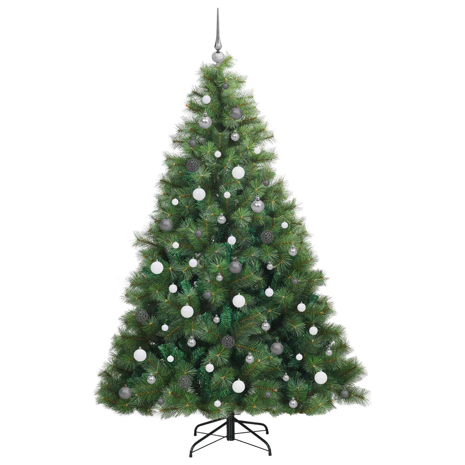 Kunstkerstboom met 300 LED met standaard Groen 210 cm PE en PVC is nu te koop bij PeponiXL, paradijselijk wonen!