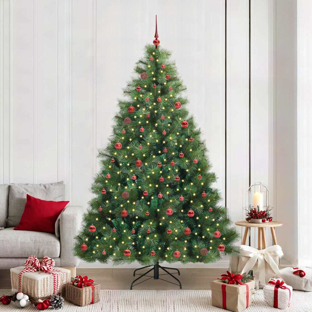 Kunstkerstboom met 300 LED met standaard Groen 210 cm PE en PVC is nu te koop bij PeponiXL, paradijselijk wonen!