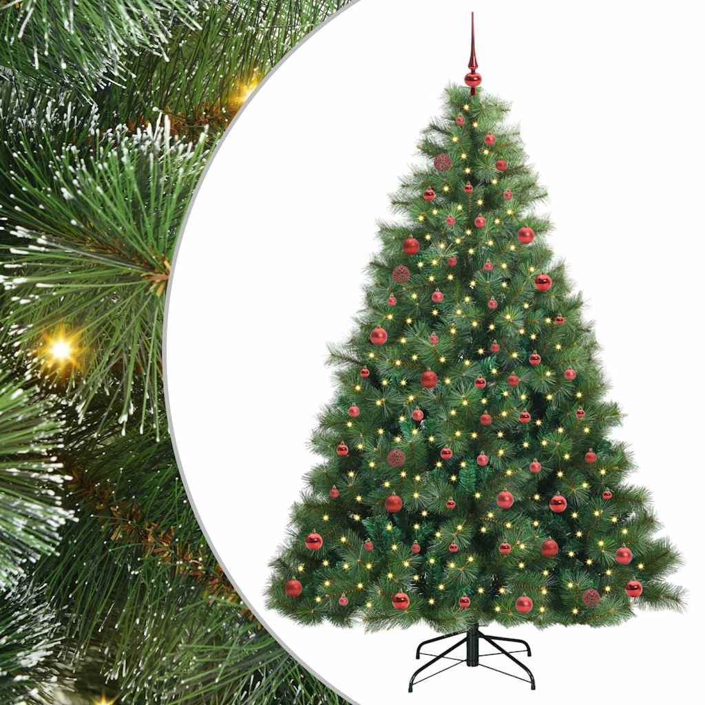 Kunstkerstboom met 300 LED met standaard Groen 210 cm PE en PVC is nu te koop bij PeponiXL, paradijselijk wonen!