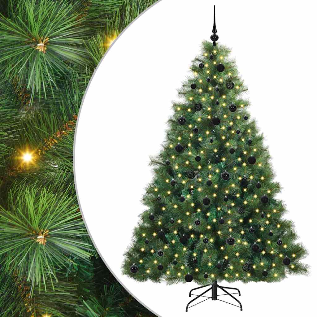 Kunstkerstboom met 300 LED met standaard Groen 210 cm PE en PVC is nu te koop bij PeponiXL, paradijselijk wonen!