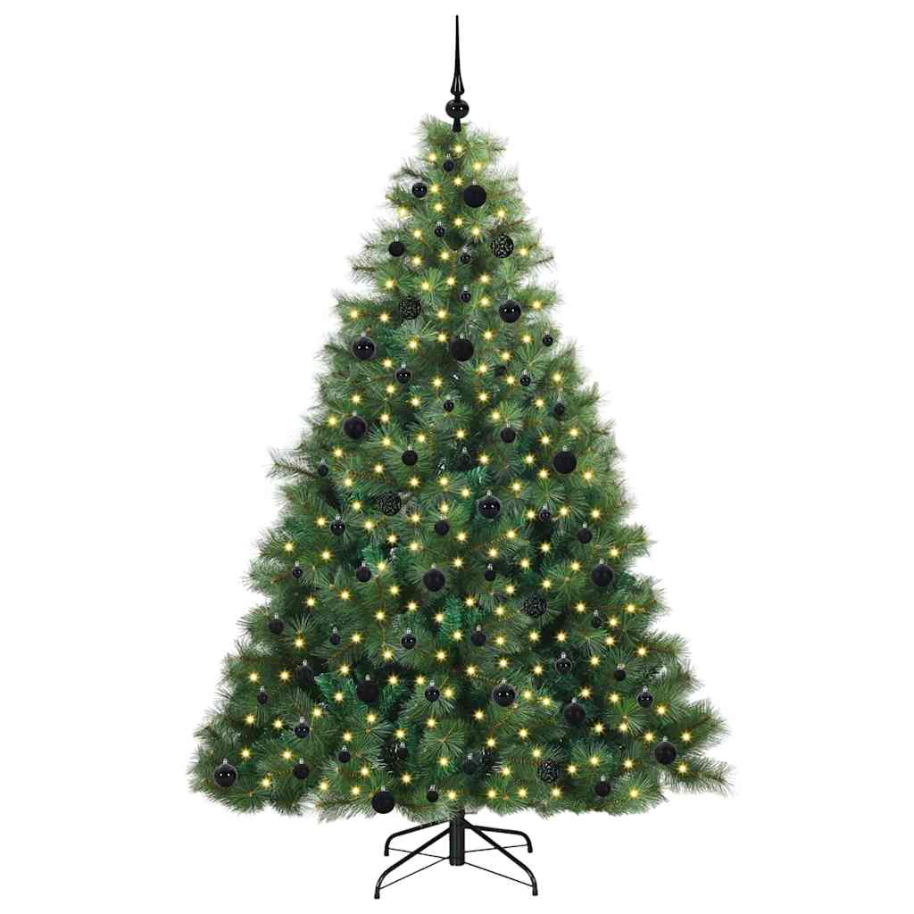 Kunstkerstboom met 300 LED met standaard Groen 210 cm PE en PVC is nu te koop bij PeponiXL, paradijselijk wonen!