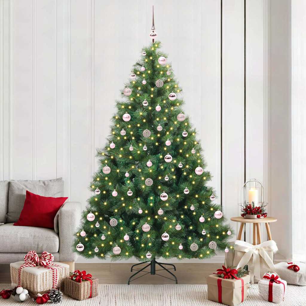 Kunstkerstboom met 300 LED met standaard Groen 210 cm PE en PVC is nu te koop bij PeponiXL, paradijselijk wonen!