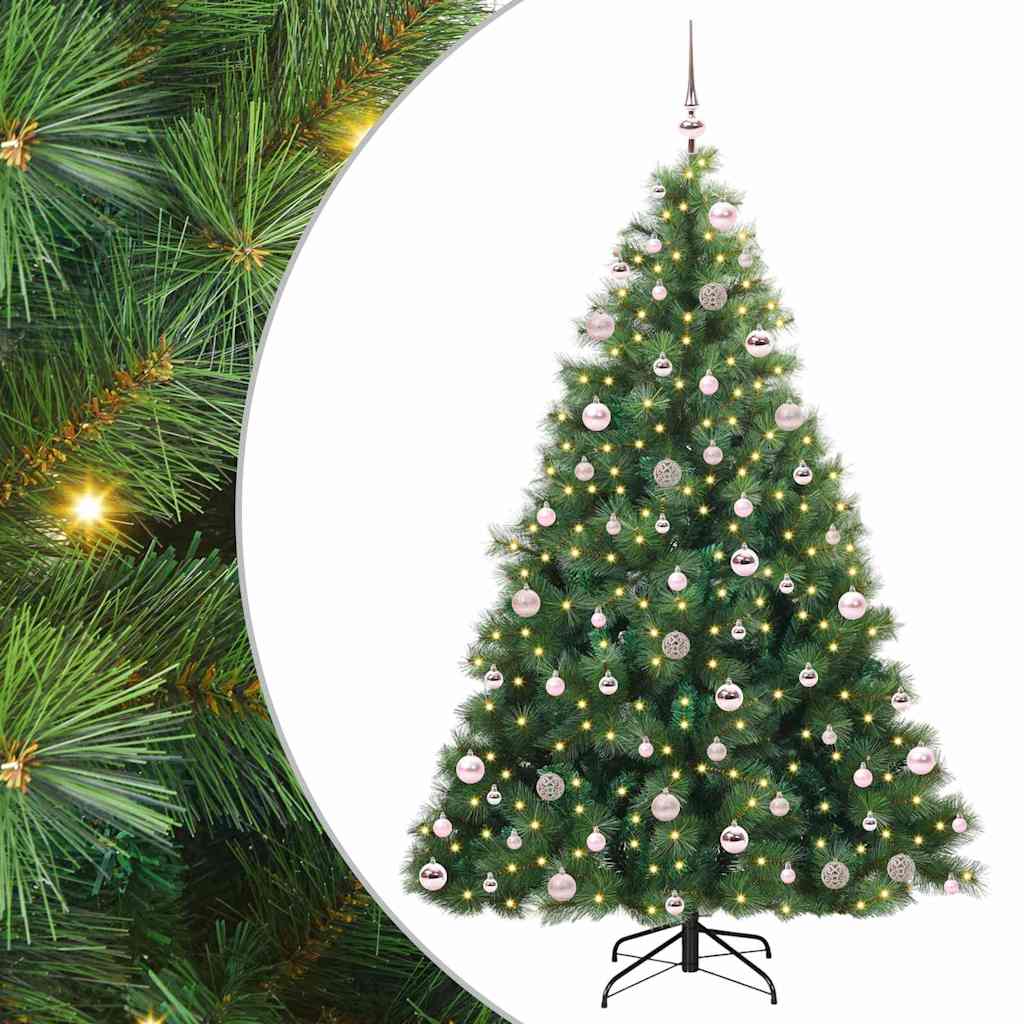 Kunstkerstboom met 300 LED met standaard Groen 210 cm PE en PVC is nu te koop bij PeponiXL, paradijselijk wonen!