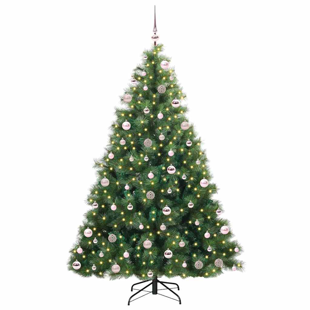 Kunstkerstboom met 300 LED met standaard Groen 210 cm PE en PVC is nu te koop bij PeponiXL, paradijselijk wonen!