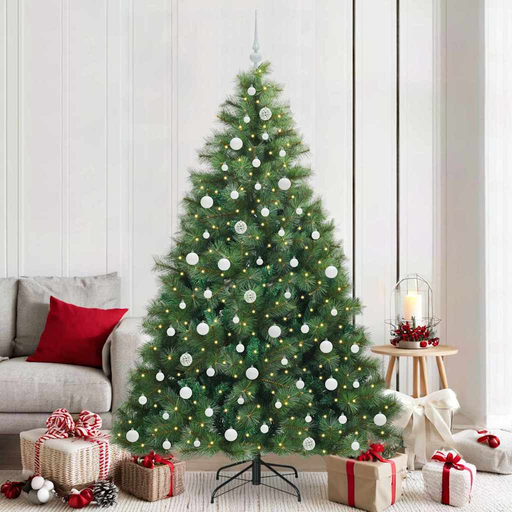 Kunstkerstboom met 300 LED met standaard Groen 210 cm PE en PVC is nu te koop bij PeponiXL, paradijselijk wonen!