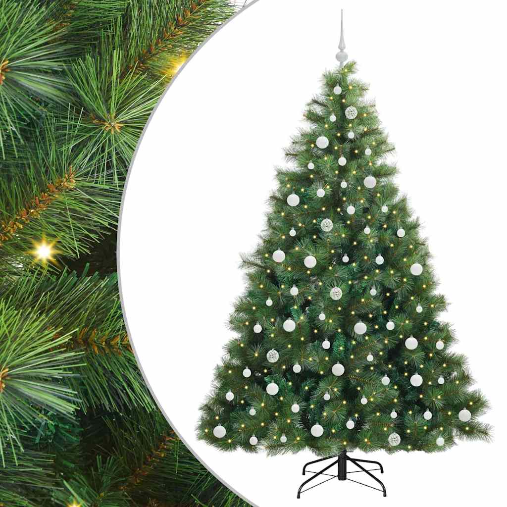 Kunstkerstboom met 300 LED met standaard Groen 210 cm PE en PVC is nu te koop bij PeponiXL, paradijselijk wonen!