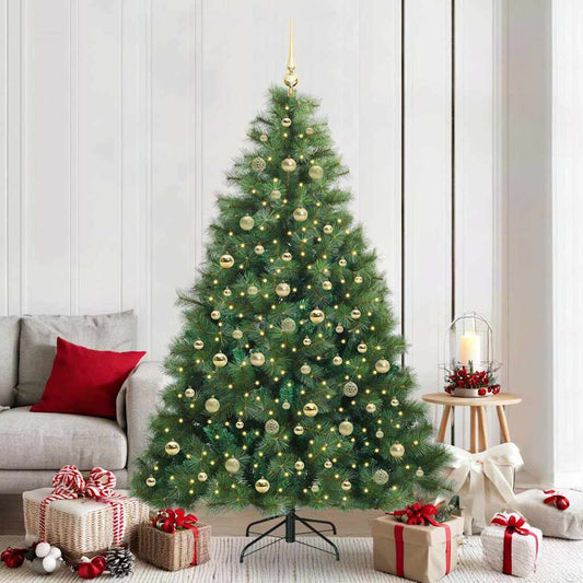 Kunstkerstboom met 300 LED met standaard Groen 210 cm PE en PVC is nu te koop bij PeponiXL, paradijselijk wonen!