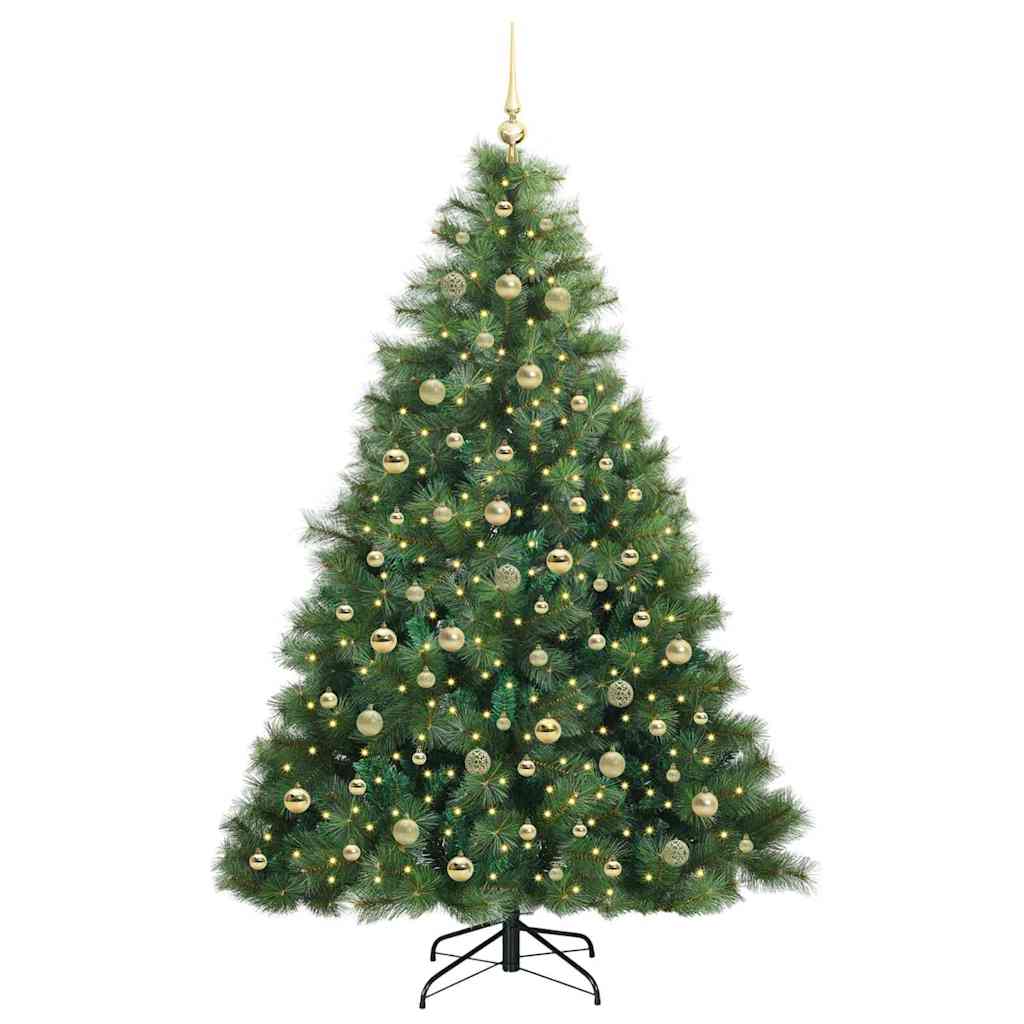 Kunstkerstboom met 300 LED met standaard Groen 210 cm PE en PVC is nu te koop bij PeponiXL, paradijselijk wonen!