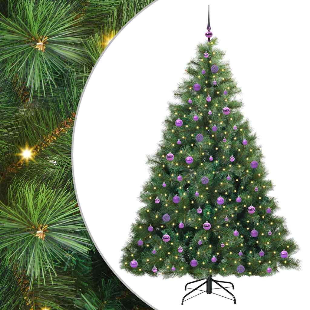 Kunstkerstboom met 300 LED met standaard Groen 210 cm PE en PVC is nu te koop bij PeponiXL, paradijselijk wonen!