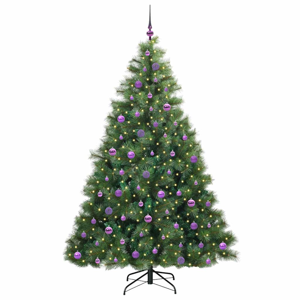 Kunstkerstboom met 300 LED met standaard Groen 210 cm PE en PVC is nu te koop bij PeponiXL, paradijselijk wonen!