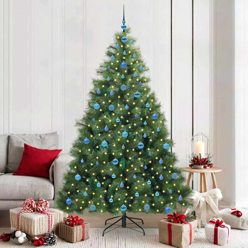 Kunstkerstboom met 300 LED met standaard Groen 210 cm PE en PVC is nu te koop bij PeponiXL, paradijselijk wonen!
