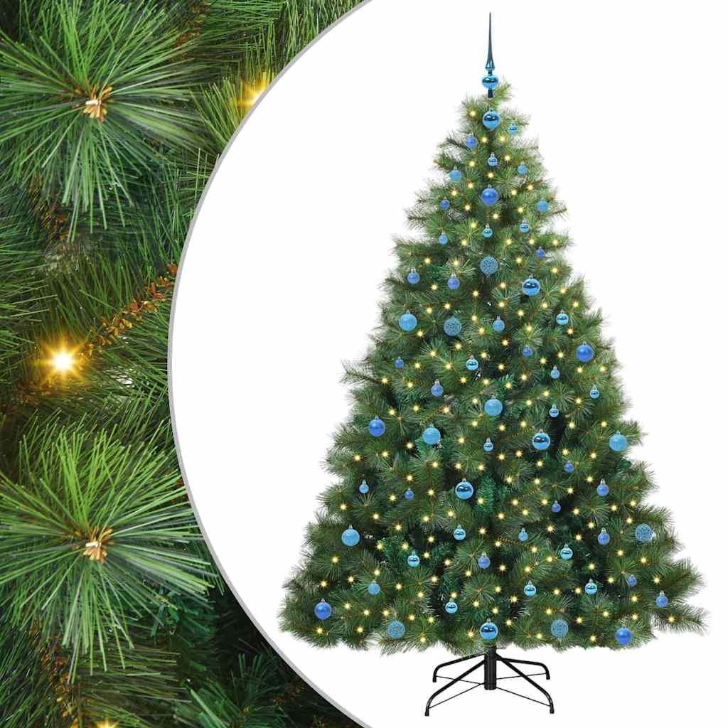 Kunstkerstboom met 300 LED met standaard Groen 210 cm PE en PVC is nu te koop bij PeponiXL, paradijselijk wonen!