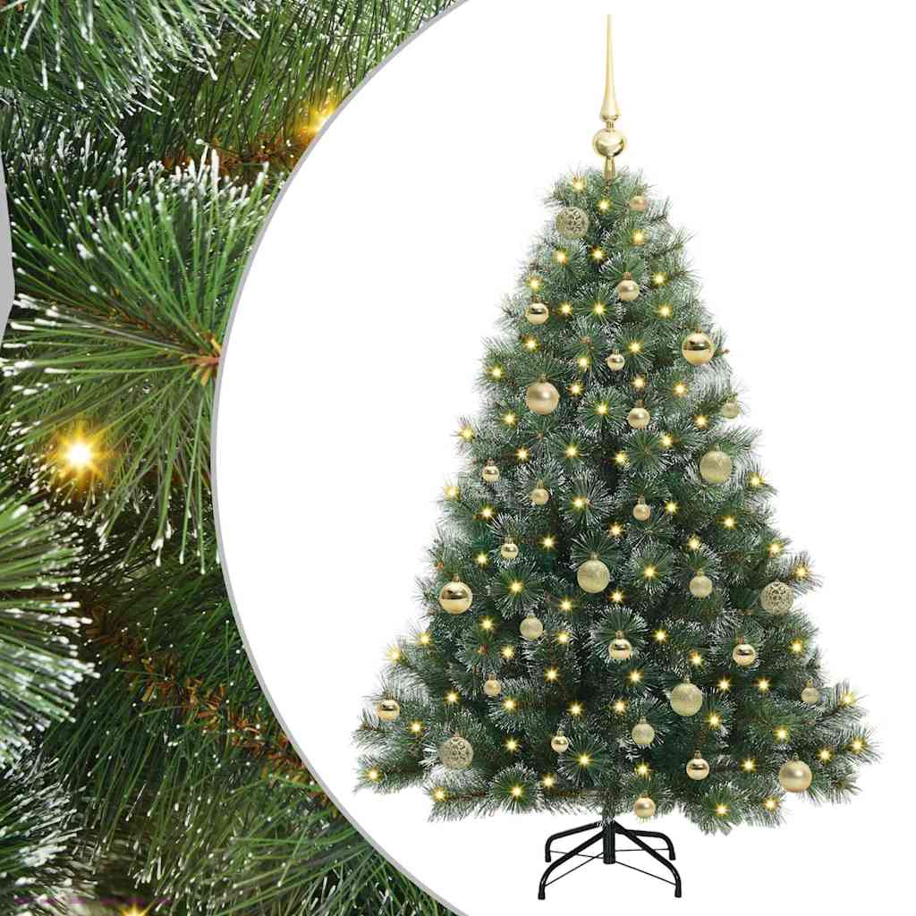 Kunstkerstboom met 150 LED met standaard Groen 150 cm PE en PVC is nu te koop bij PeponiXL, paradijselijk wonen!
