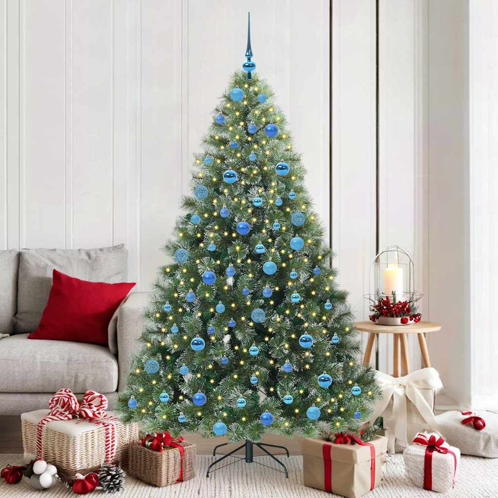 Kunstkerstboom met 300 LED met standaard Groen 180 cm PE en PVC is nu te koop bij PeponiXL, paradijselijk wonen!