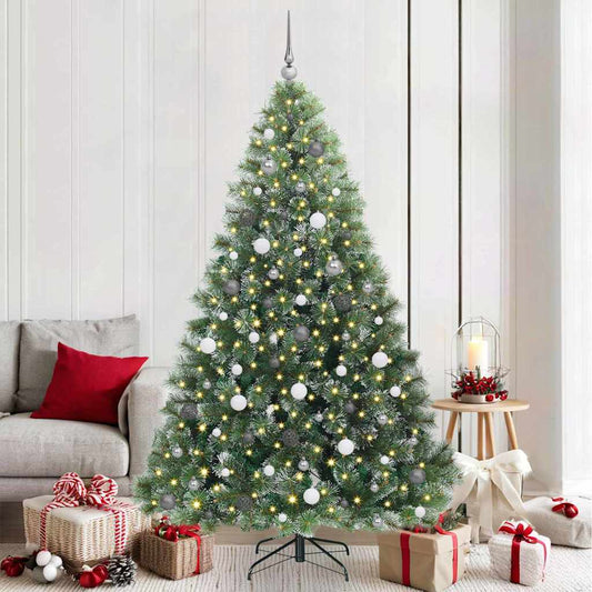 Kunstkerstboom met 300 LED met standaard Groen 210 cm PE en PVC is nu te koop bij PeponiXL, paradijselijk wonen!