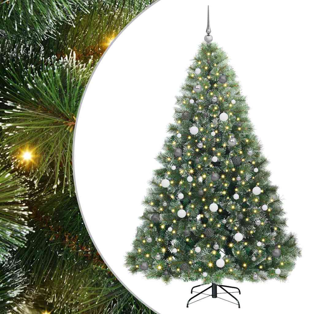 Kunstkerstboom met 300 LED met standaard Groen 210 cm PE en PVC is nu te koop bij PeponiXL, paradijselijk wonen!