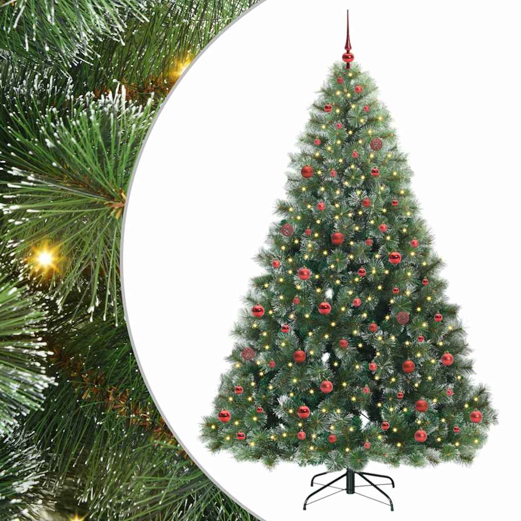 Kunstkerstboom met 300 LED met standaard Groen 210 cm PE en PVC is nu te koop bij PeponiXL, paradijselijk wonen!