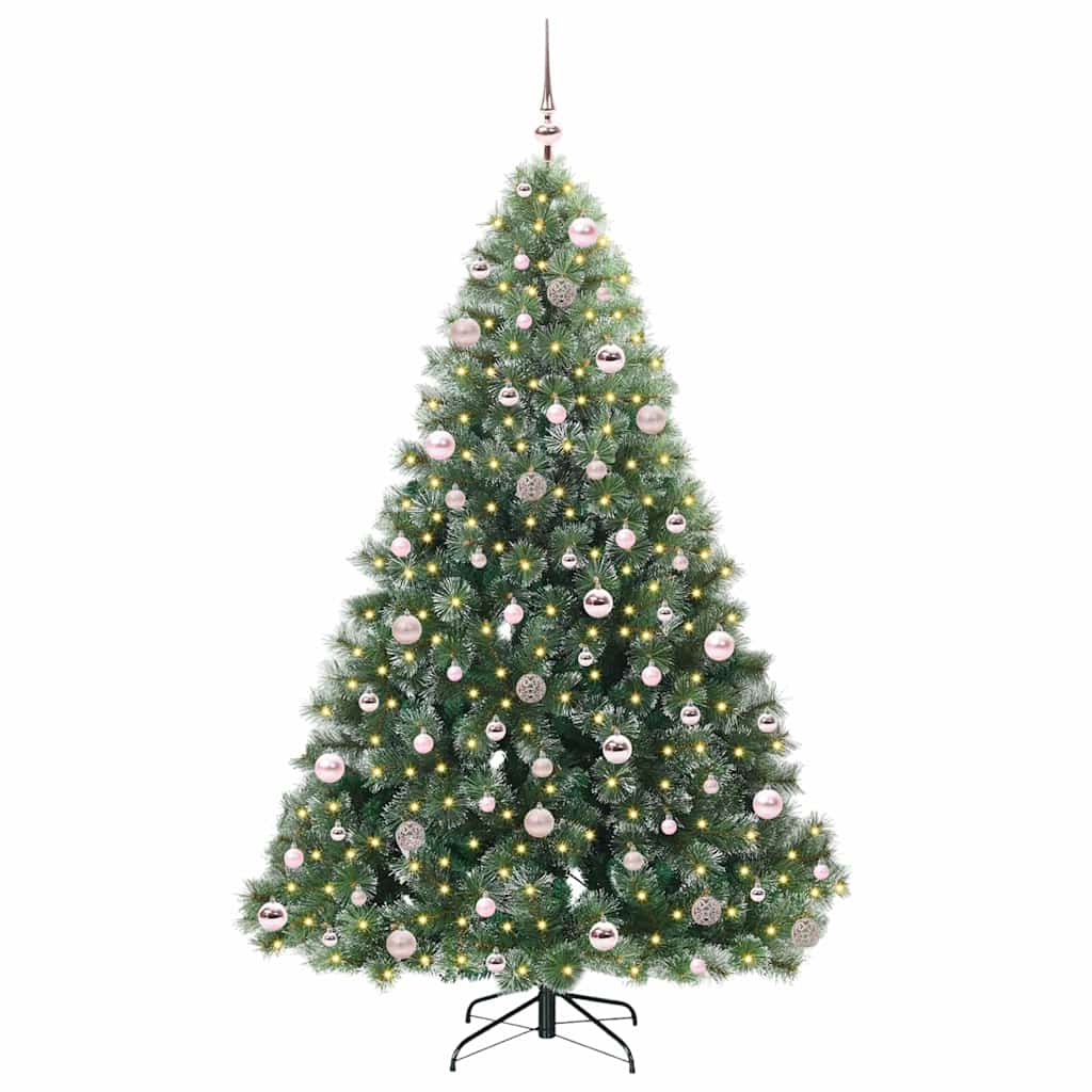 Kunstkerstboom met 300 LED met standaard Groen 210 cm PE en PVC is nu te koop bij PeponiXL, paradijselijk wonen!