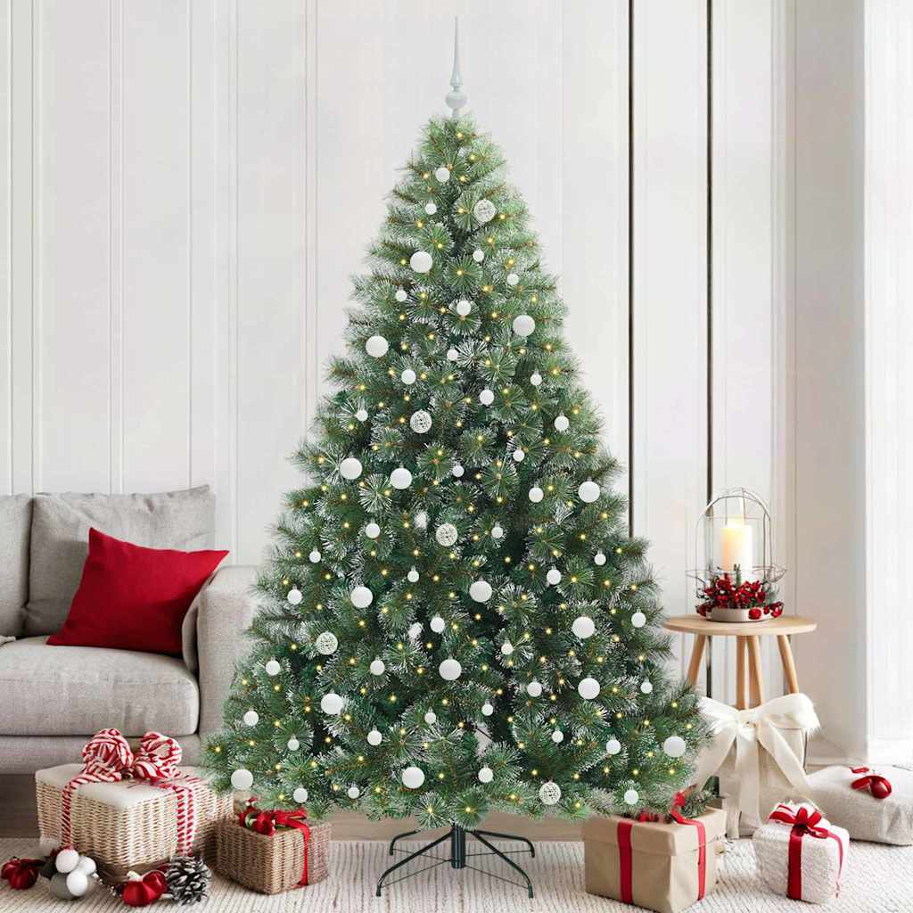 Kunstkerstboom met 300 LED met standaard Groen 210 cm PE en PVC is nu te koop bij PeponiXL, paradijselijk wonen!