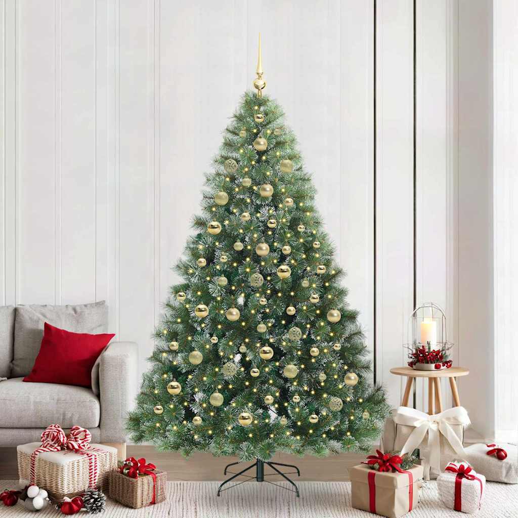 Kunstkerstboom met 300 LED met standaard Groen 210 cm PE en PVC is nu te koop bij PeponiXL, paradijselijk wonen!