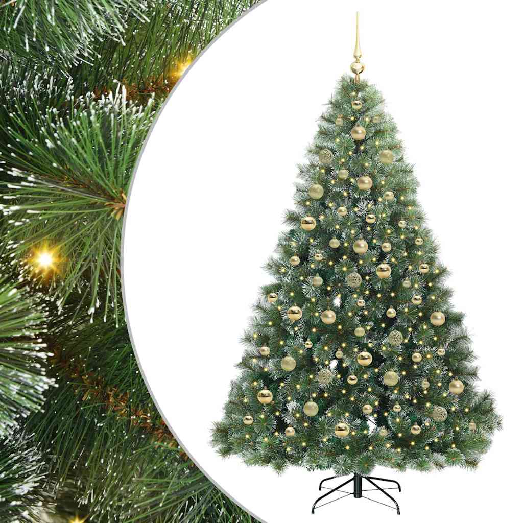 Kunstkerstboom met 300 LED met standaard Groen 210 cm PE en PVC is nu te koop bij PeponiXL, paradijselijk wonen!