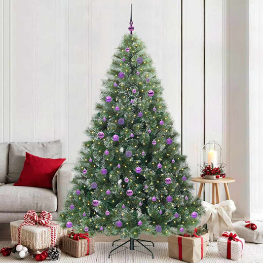 Kunstkerstboom met 300 LED met standaard Groen 210 cm PE en PVC is nu te koop bij PeponiXL, paradijselijk wonen!