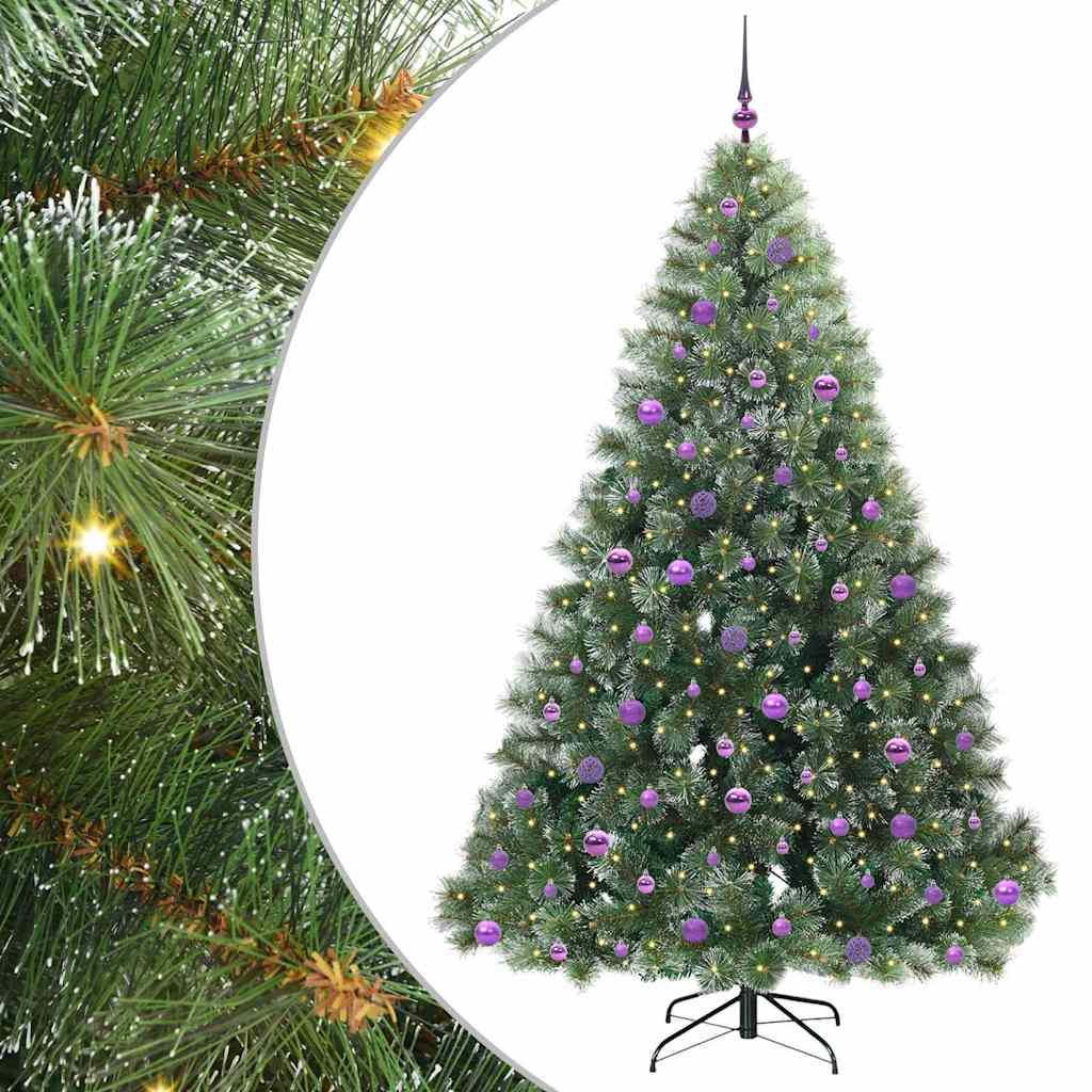 Kunstkerstboom met 300 LED met standaard Groen 210 cm PE en PVC is nu te koop bij PeponiXL, paradijselijk wonen!