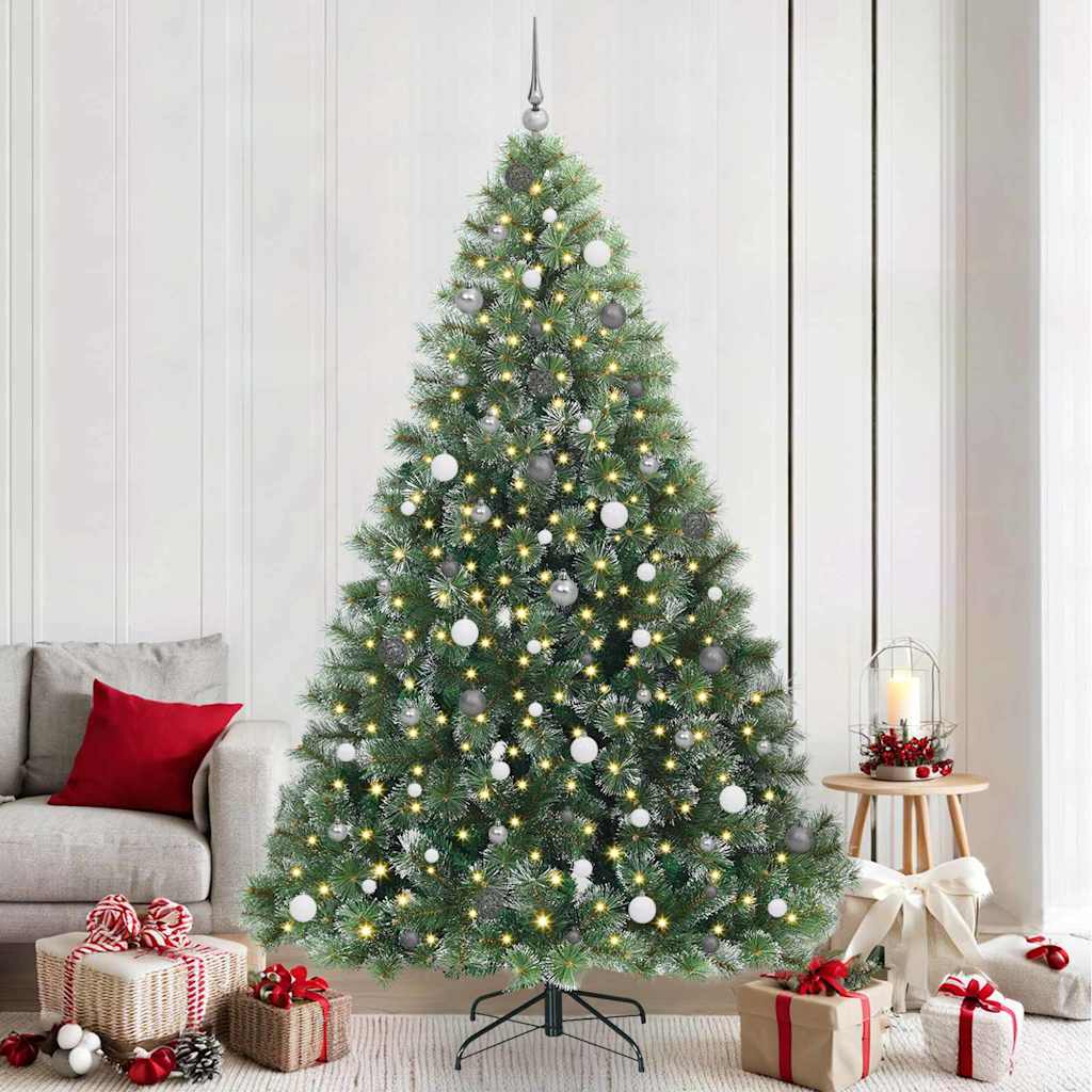 Kunstkerstboom met 300 LED met standaard Groen 240 cm PE en PVC is nu te koop bij PeponiXL, paradijselijk wonen!