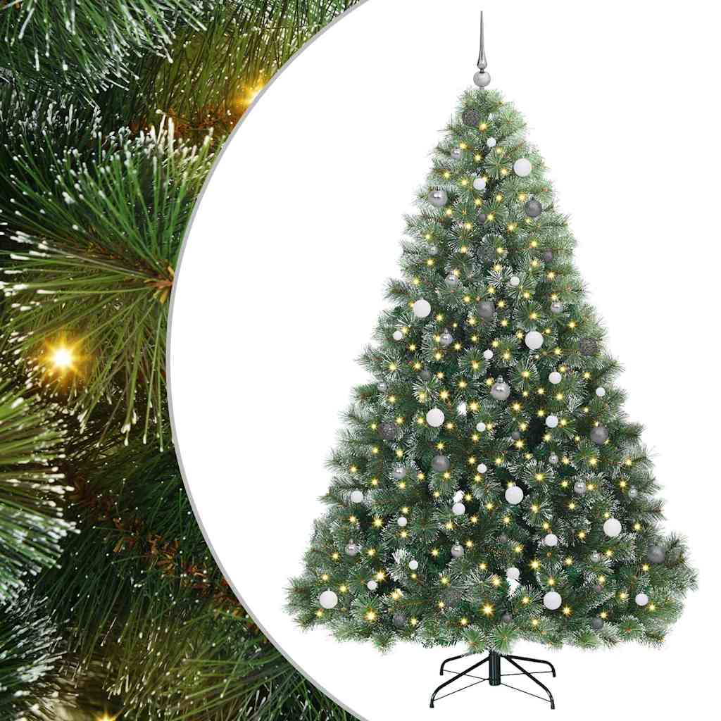 Kunstkerstboom met 300 LED met standaard Groen 240 cm PE en PVC is nu te koop bij PeponiXL, paradijselijk wonen!