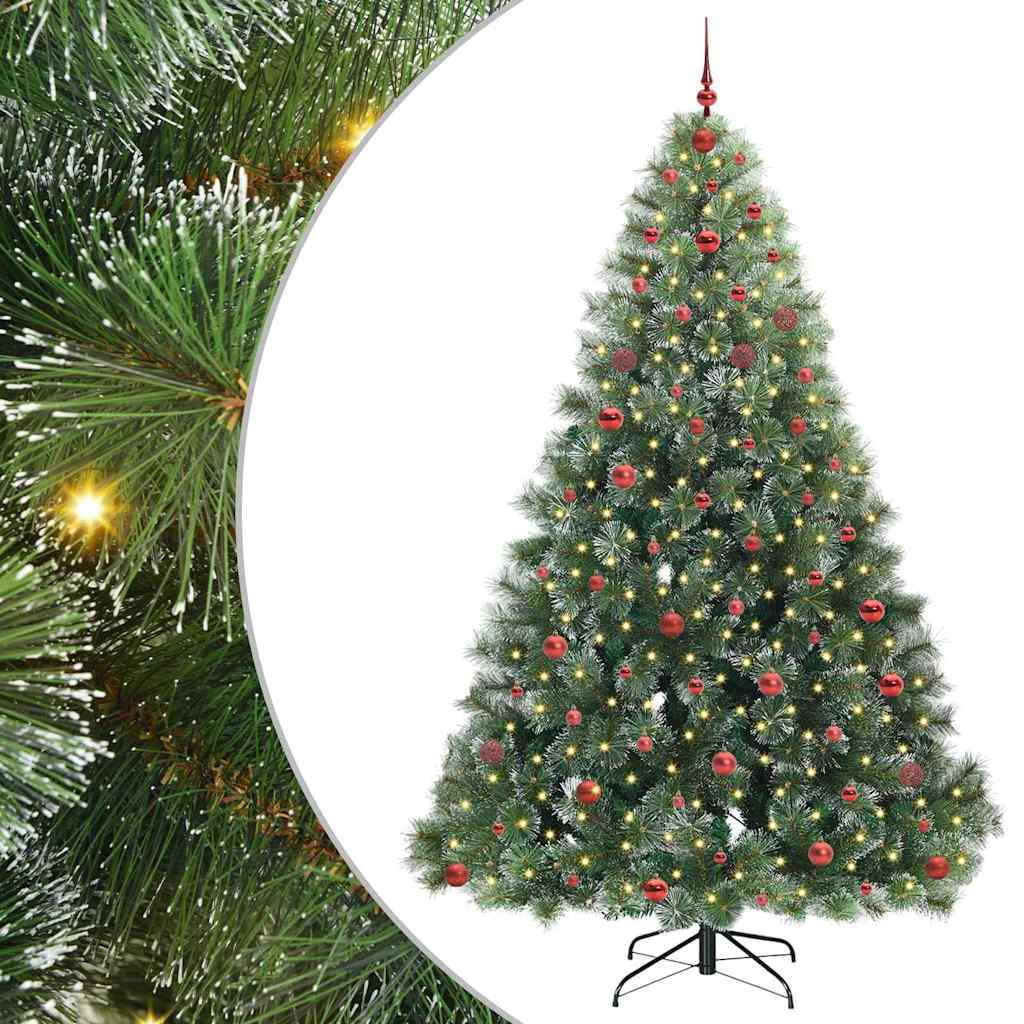 Kunstkerstboom met 300 LED met standaard Groen 240 cm PE en PVC is nu te koop bij PeponiXL, paradijselijk wonen!