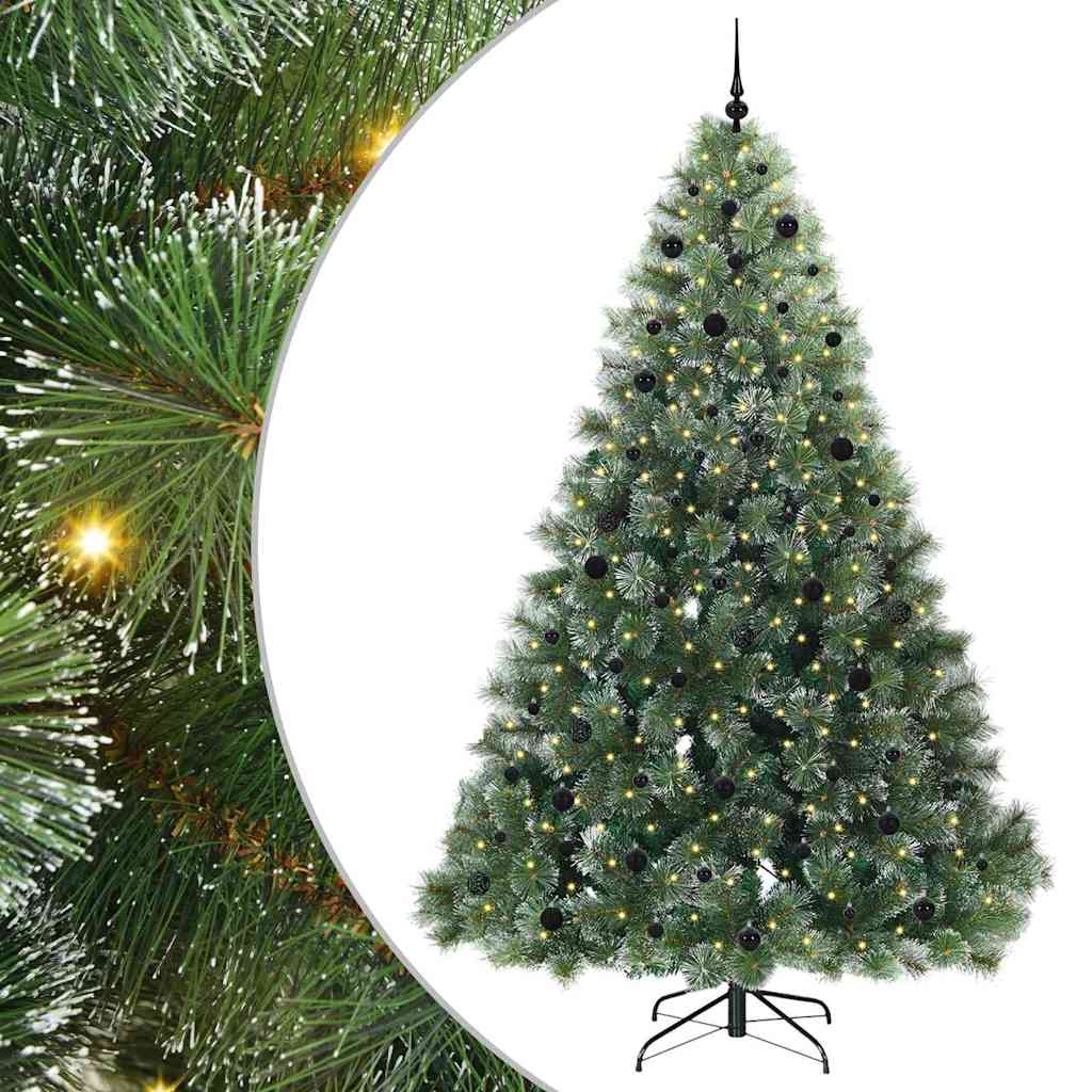 Kunstkerstboom met 300 LED met standaard Groen 240 cm PE en PVC is nu te koop bij PeponiXL, paradijselijk wonen!
