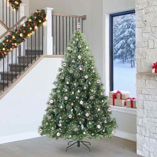 Kunstkerstboom met 300 LED met standaard Groen 240 cm PE en PVC is nu te koop bij PeponiXL, paradijselijk wonen!