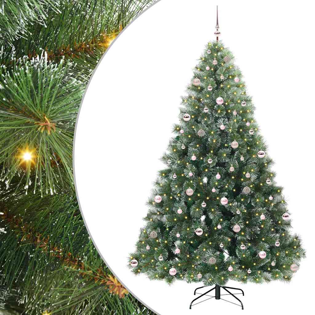 Kunstkerstboom met 300 LED met standaard Groen 240 cm PE en PVC is nu te koop bij PeponiXL, paradijselijk wonen!