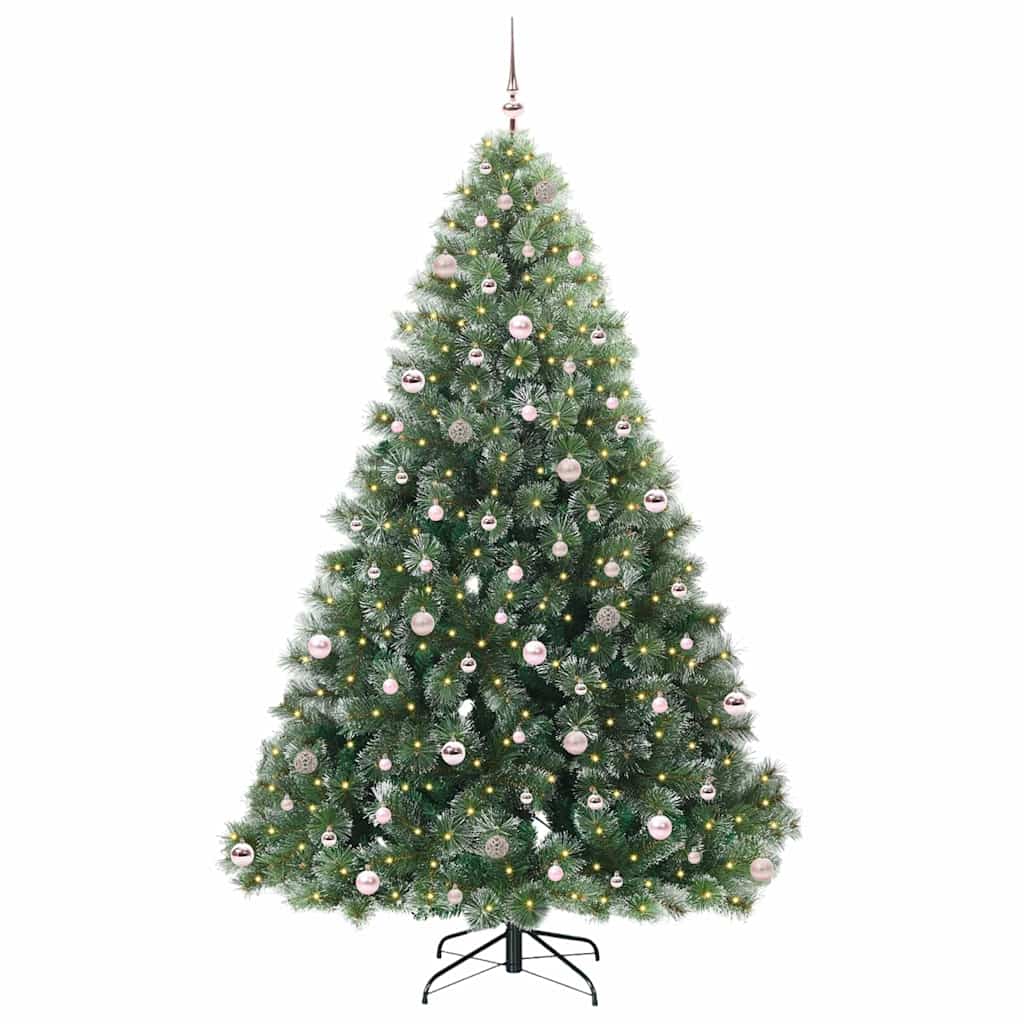 Kunstkerstboom met 300 LED met standaard Groen 240 cm PE en PVC is nu te koop bij PeponiXL, paradijselijk wonen!