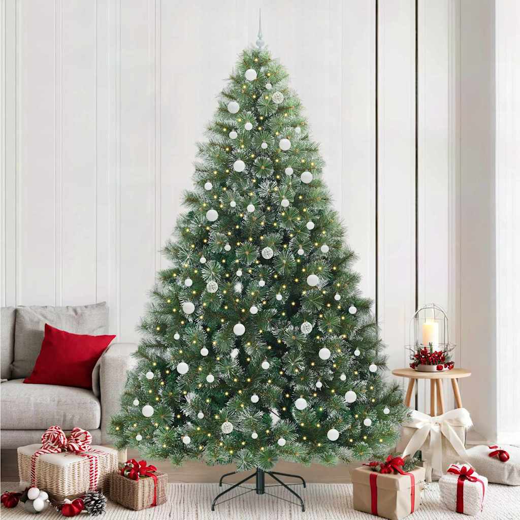 Kunstkerstboom met 300 LED met standaard Groen 240 cm PE en PVC is nu te koop bij PeponiXL, paradijselijk wonen!