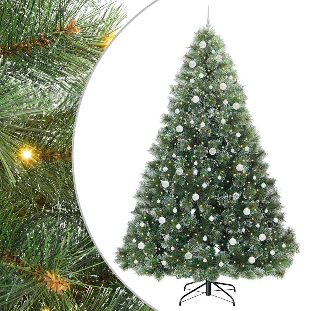 Kunstkerstboom met 300 LED met standaard Groen 240 cm PE en PVC is nu te koop bij PeponiXL, paradijselijk wonen!