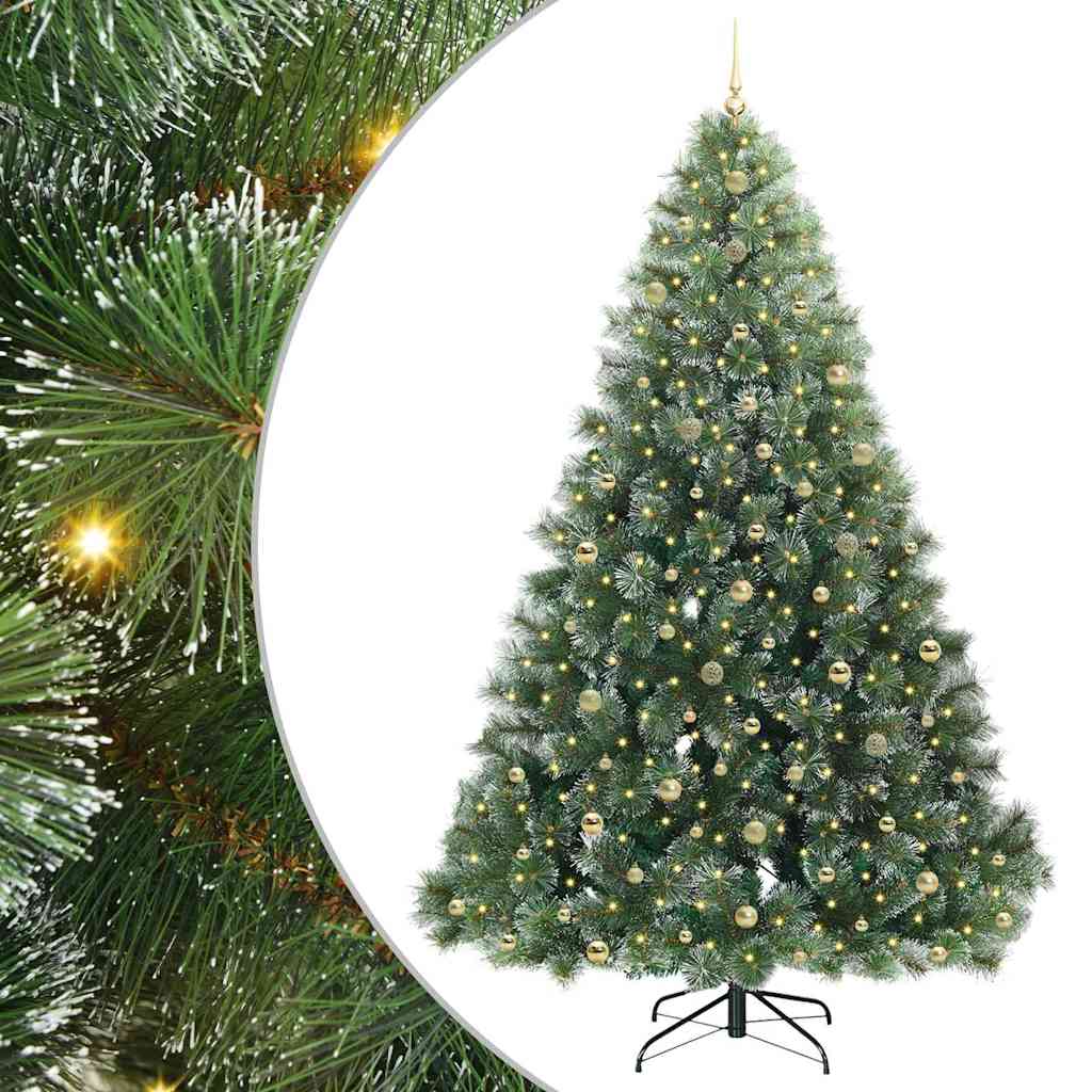 Kunstkerstboom met 300 LED met standaard Groen 240 cm PE en PVC is nu te koop bij PeponiXL, paradijselijk wonen!