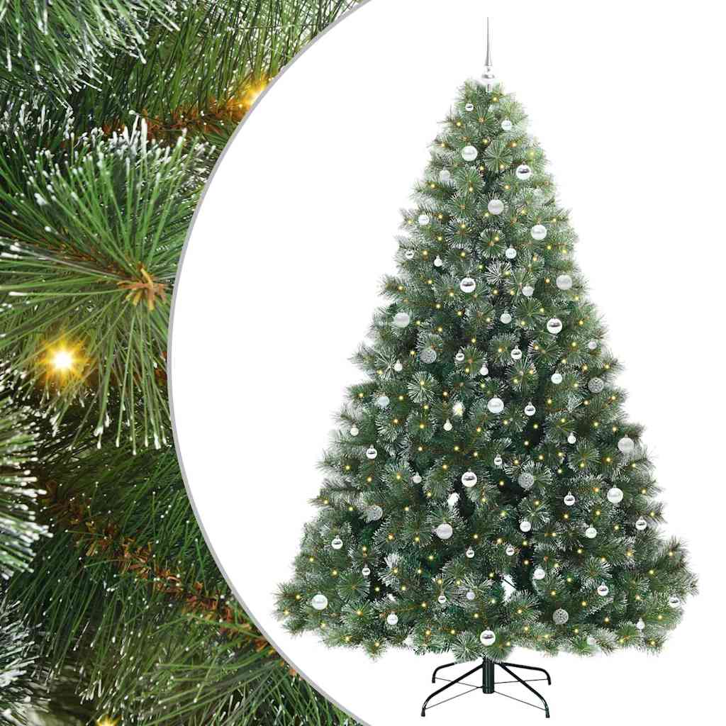 Kunstkerstboom met 300 LED met standaard Groen 240 cm PE en PVC is nu te koop bij PeponiXL, paradijselijk wonen!