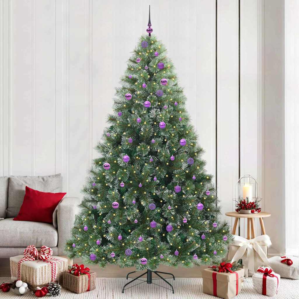 Kunstkerstboom met 300 LED met standaard Groen 240 cm PE en PVC is nu te koop bij PeponiXL, paradijselijk wonen!